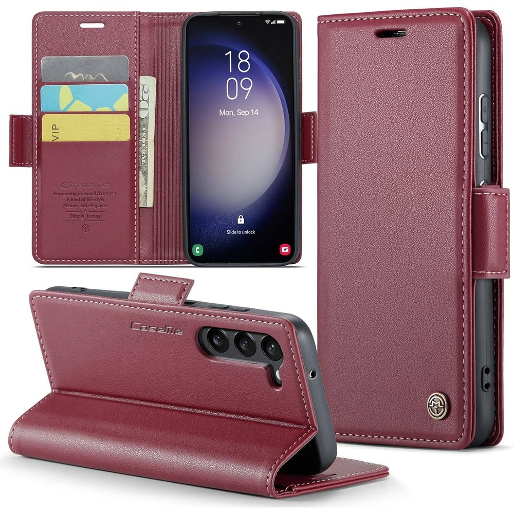 Caseme Samsung S23 Plus- Wine Color (5307)‎